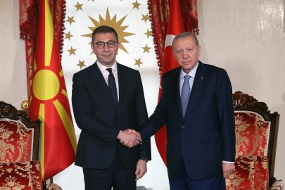 Cumhurbaşkanı Erdoğan, Kuzey Makedonya Başbakanı Mickoski'yi kabul etti