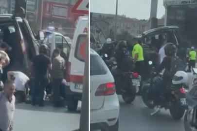 İstanbul'da E-5'te kaza. İki şerit kapandı, trafik duruyor